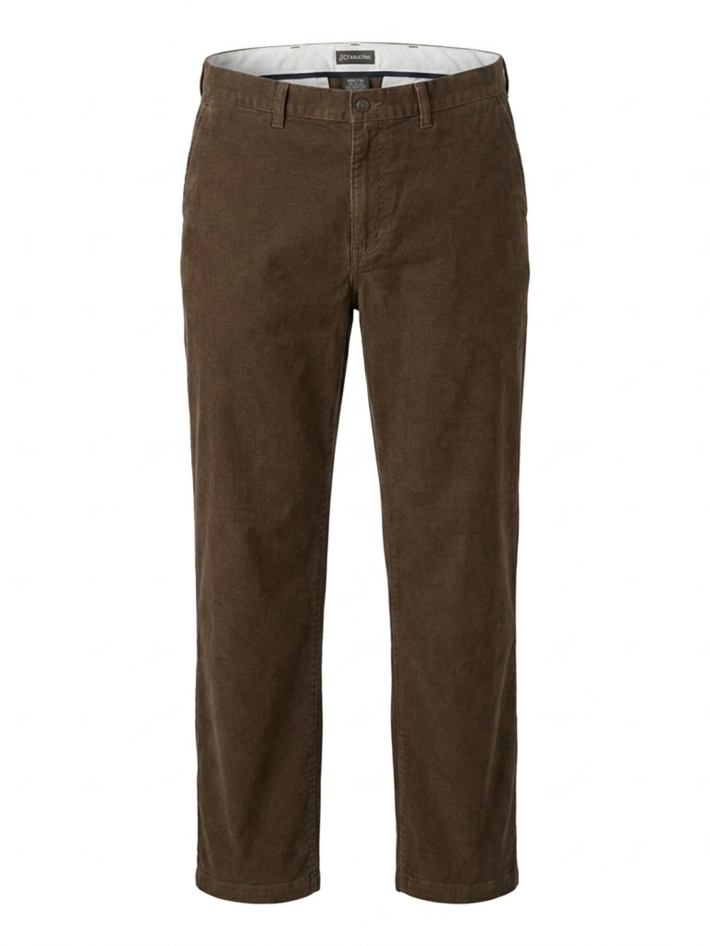 St. John's Bay Men's Corduroy Straight Leg Pants Brown 42 x 32